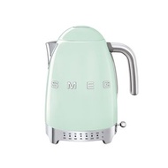 【SMEG】義大利控溫式大容量1.7L電熱水壺-粉綠色
