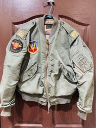 Top Gun/MA-1飛行外套/越戰飛行夾克/1960年越戰外套/50年古著尺寸XL真正官方版絕版品內裏為蟬絲保存良好