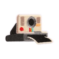 Iron Patch Polaroid OneStep Camera Bordir Emblem Kamera Vintage Retro