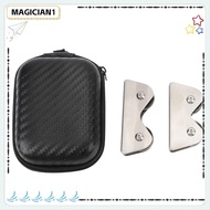 MAGICIAN 2PCS Billiard Cue Straightness Detector, Stainless Steel Silver Billiard Cue Roller, With S