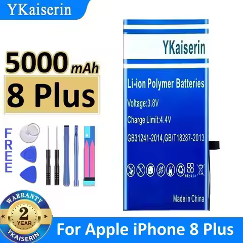 For Apple iPhone 8 Plus Reliable Replacement Mobile Phone Battery 5000mAh