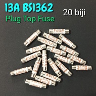 13A 250v BS1362 Plug top Fuse 20 biji
