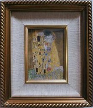 實木框畫 克林姆 Klimt 吻 情侶 情人 情人節 世界名畫 畫 裱框畫 裝飾畫 現代畫 複製畫 藝術畫 禮品 傢飾
