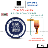 Sáp Vuốt Tóc Reuzel Fiber Pomade Chính Hãng - Pomade Heo Xanh Dương
