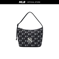 MLB กระเป๋าสะพายไหล่ ยูนิเซ็กส์ Classic Jacquard Monogram Hobo Bag รุ่น 3ABQM015N 50BKS สีดำ