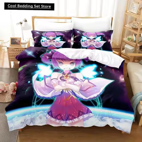 3D Print Anime Elsword Bedding Set Single Twin Full Queen King Size Bed Set Adult Kid Bedroom Duvet 