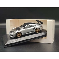[May New Arrival] Mini Cut Minichamps 1: 43 Scale Porsche 911 (991) GT3RS Metal Silver Body Both Sid