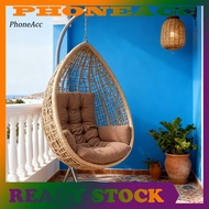 Balcony Chair Cushion Swing Chair Cushion Waterproof Egg Chair Cushion with Armrests for Indoor Outd