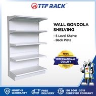 TTF Rack™ (WALL GONDOLA) Wall Gondola Back Plate /Storage Rack/Shopping Mall Display Rack/ Rak Kedai