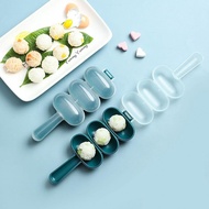 Rice Ball Shaker Lunch Maker Mould Diy Onigiri Mold Sushi Kitchen Meatball 3 Ball Tools Shaped O8b3
