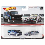 โมเดลรถเหล็ก Hot wheels Premium 2 Pack MBX VAN + NISSAN SKYLINE GT-R (BCNR33) ลาย HKS