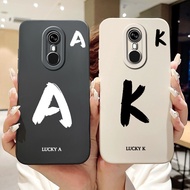 ITEL A33 Case Simple Fashion Letters A-Z Pattern Design Silicone Shockproof Cover ITELA33 Phone Case