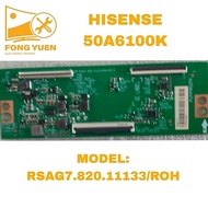 HISENSE TV TCON BOARD OR RIBBON 50A6100K