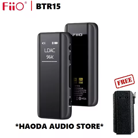 FiiO BTR15 Bluetooth 5.1 Headphone Amplifier DSD256 Receiver MQA LDAC/aptX Adaptive with 3.5mm/4.4mm