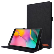 Peranti Siswa Casing X200/X205 Samsung Galaxy Tab A8-10.5(2021)Denim Design Stand Case Pouch Beg Har