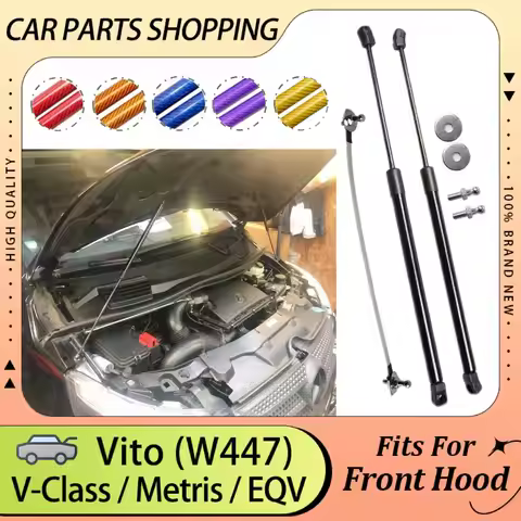 Hood Struts for Mercedes-Benz V-Class Vito W447 Metris EQV 2014-2023 Bonnet Cylinders Lift Supports 