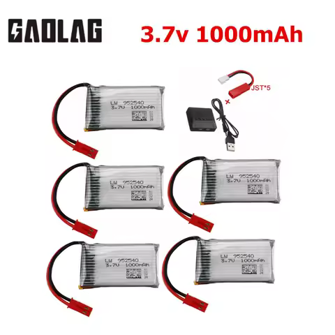 3.7V 1000mAh 25c Lipo Battery 952540 for HQ898B H11D H11C H11WH T64 T04 T05 F28 F29 T56 T57 RC Qaudc