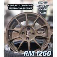 NEW RIM ZE40 16 INCH FOR VIOS YARIS MYVI ALZA WIRA HONDA HATCHBACK CITY JAZZ