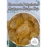 Homemade Dehydrated Mushroom Chicken Chips