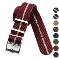 Premium-Grade Military Striped Zulu Nato Strap Men Nylon Watchband For Tudor Watch Band 20mm 22mm Woven Canvas Ring Buckle Wrist Bracelet Accessories