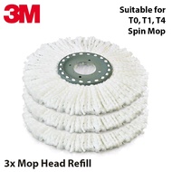 3M Spin Mop Head Pad Refill - Set of 3 or 6 (NOT SUITABLE FOR SINGLE BUCKET SPIN MOP)