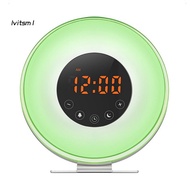 [LV] Sunrise Alarm Clock Wake Up Light Digital FM Radio Nature Sound Touch Control