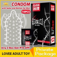 ELASUN Dotted Condom With Spike And Bolitas For Men Time Delay Lasting Condoms (10pcs/box)-11