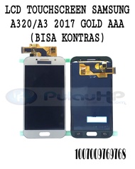 LCD TOUCHSCREEN AMSUNG A320/A3 2017 GOLD AAA BISA KONTRAS