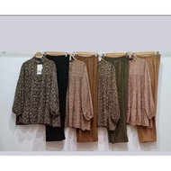 RAYON TWIL FLOWER SET WITH BEAUTIFUL, SIMPLE MOTIFS 2 piece set women 2 piece set women korean 2 pie