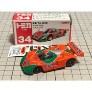 Tomeika Made in Japan 34 Mazda 787B Red White Box-Box Intact, Car Roof, Tail with Small Defects, Sti