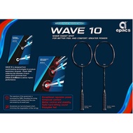 Apacs Wave 10 No String Original Badminton Racket -BlackBlue(1pcs)