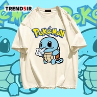 TrendSirSedia untuk penghantaran tshirt tshirt woman oversize Pokémon Pikachu 100% Cotton