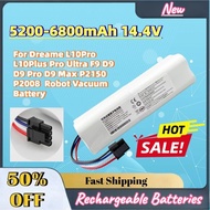 In Stock 5200-6800mAh 14.4V Battery For Dreame L10Pro L10Plus Pro Ultra F9 D9 D9 Pro D9 Max P2150 P2