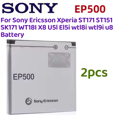 2pcs/lot Original EP500 1200mAh Battery For Sony Ericsson Xperia ST17I ST15I SK17I WT18I X8 U5I E15i