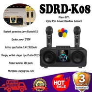 NEW SDRD-K08 / SDRD 309 / 306 PLUS Dual Wireless Microphone Portable