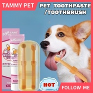 Pet Toothbrush & Toothpaste Cat And Dog 360 ° Teeth Cleaning Care Set universal Preventing Cavities