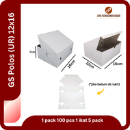 Dus Snack Polos 12x12 | Dus Snack 12x14 | Dus Snack 12x16 | Dus Snack Putih Susu | Dus GS Polos isi