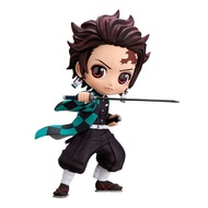 Anime 15cm Demon Slayer Figure Nezuko Tanjirou Zenitsu Inosuke Kyoujurou Giyuu Kawaii Qposket PVC Mo