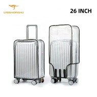 LAOSHIDAISHU - Sarung Koper 20/22/24/26/28 Luggage Cover Transparent Sarung Koper Pelindung Tas Mika