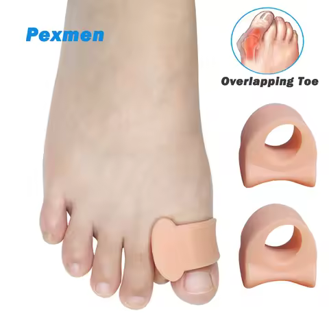 Pexmen 2Pcs Bunion Pads Toe Spacers Gel Toe Separators Correct Bunions and Restore Toes to Their Ori