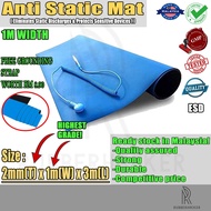 BLUE ESD MAT, Anti-Static Rubber Mat, rubber sheet, rubber mat (2mm x 1m x 3m Size)