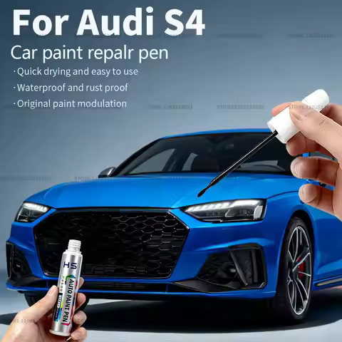 For Audi S4 Car Paint Repair Pen Touch Up Scratch Remover DIY Auto Accessories White LY9C LS9R Gray 