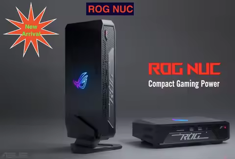 ASUS ROG NUC Super Gaming Mini PC Intel Core Ultra 7/ 9 155H/185H/RTX 4060/4070 Wi-Fi 6E and Bluetoo