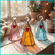 Alia Protective Symbol Colorful Acrylic Angel Tealight  Stand For Sacred Moment