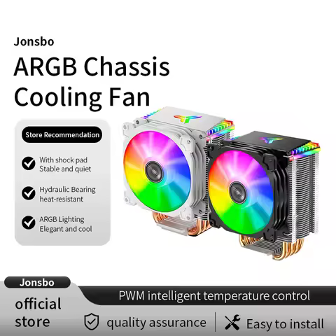 Jonsbo CR-1400 4 torre de tubo de calor 5v 3pin argb cpu cooler itx radiador refrigerado a ar para i