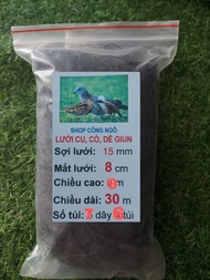 lưới chim 8p chiều cao 9m 7day 6tui