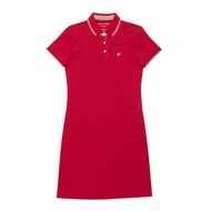 GIORDANO Women's Frog Polo Dress (05463411) - 89 - Haute Red
