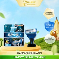 Lưỡi DaoThay Thế Dao Cạo Râu 5 Lưỡi Kép  Kai Razor Axia 00614 Set 4 Lưỡi Dao (Combo Dao Cạo Và Set M