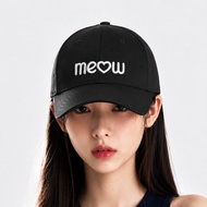 Meow Black C01 Men's and Women's Baseball Cap Hard Form Embroidered 3D Logo Korean Style - MEOWIST