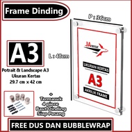 Acrylic Photo Frame / Acrylic Wall Display A3 Size